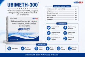 UBIMETH 300 Tablet Coenzyme Q10, L Arginine and Omega 3